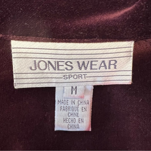 Jones Wear Sport Zip Front Jacket Size M - Picture 5 of 5